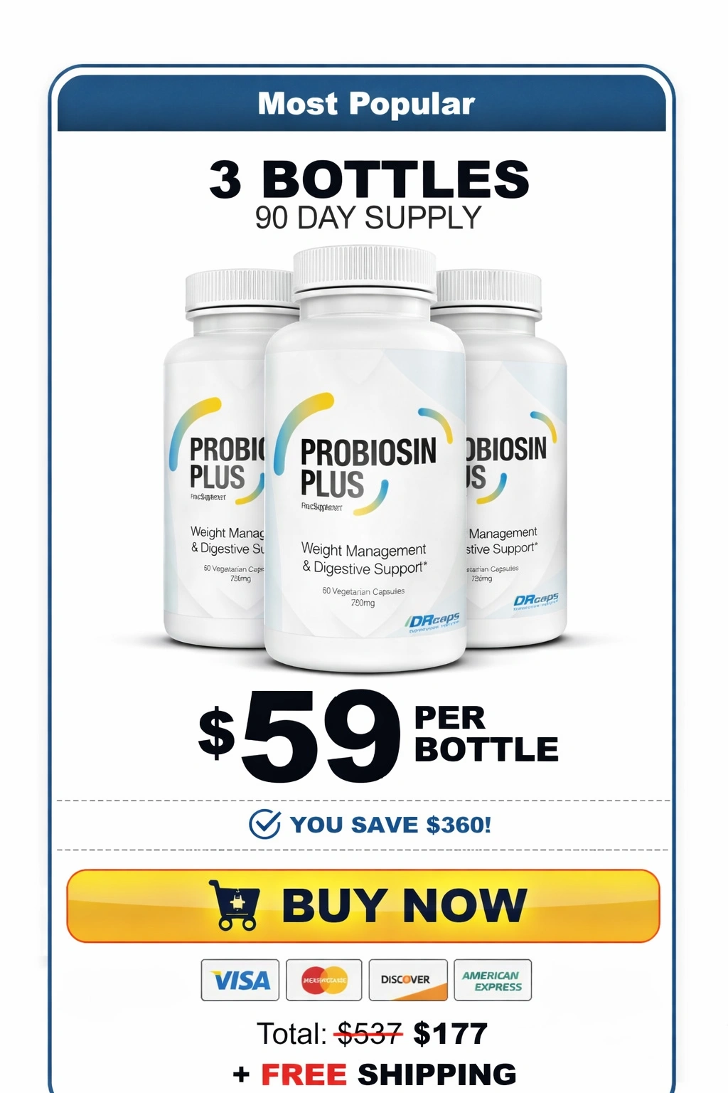 Probiosin Plus  - 3 Bottle